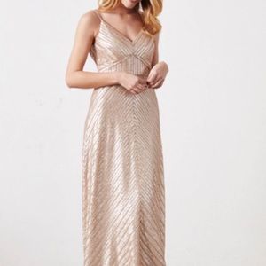 Weddington Way gold sequence dress size 4